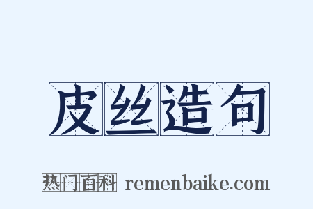 皮丝造句是什么意思的图片